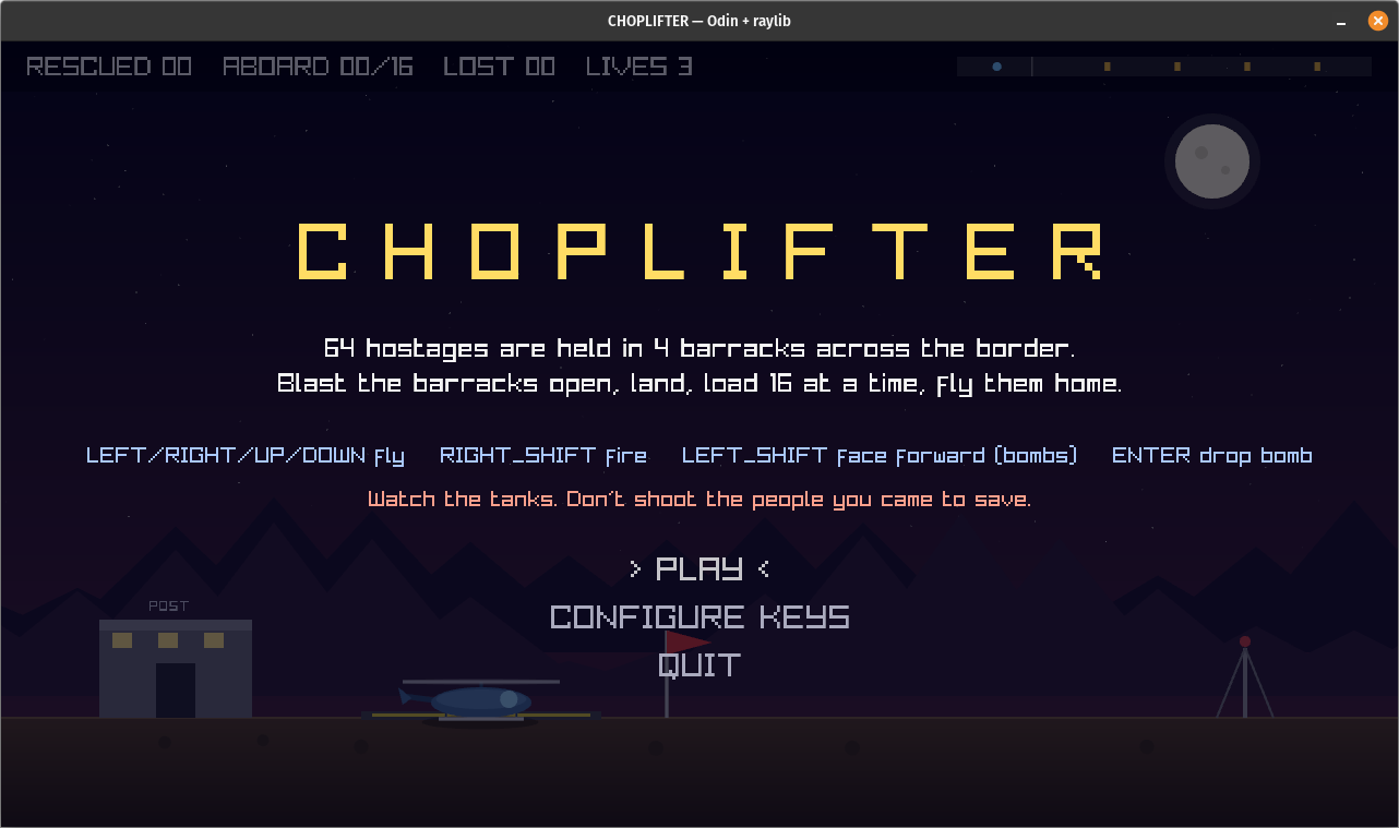 Choplifter 2026 screenshot